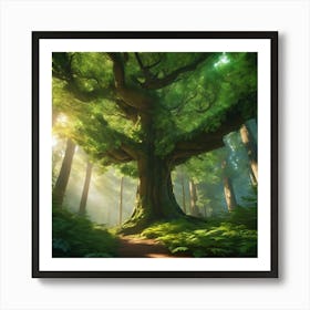 Tree In The Forest 1 Art Print