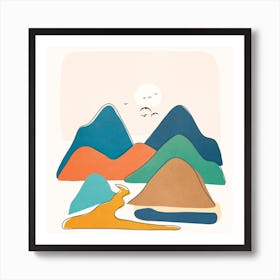 Minimalistic Landscape I Art Print