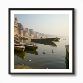 Ganga River , Varanasi, India 1 Art Print