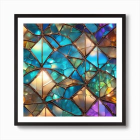 Vitray Style Sky Havana Broken Glass Effect No Background Stunning Something That Even Doesnt E Art Print