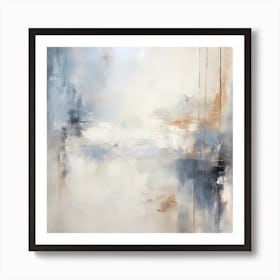 Serenade in Blue: Abstract Melodies Art Print