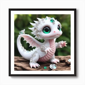 White Dragon 3 Art Print