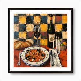 La Locanda Dei Sapori Del Mare Trattoria Italian Food Kitchen Art Print