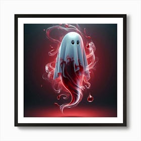 Ghost In Blood 2 Art Print