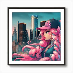 Detroit Girl 1 Art Print