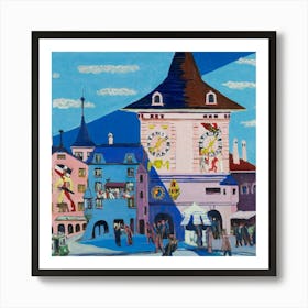 Clock Tower Art Print