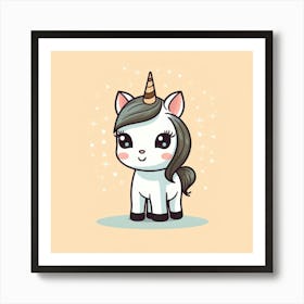 Cute Unicorn 320 Art Print