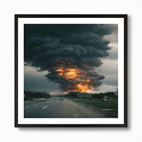 Texas Oil Spill Art Print