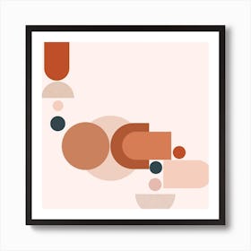 Abstract Geometric Shapes Art Print