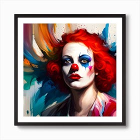 Clown Art Print