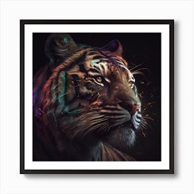 Myeera Head Of A Tiger Looking Magnificent Jewel Tones Cinemati 82956fac Cc04 4c34 Aa06 66118263624c Art Print