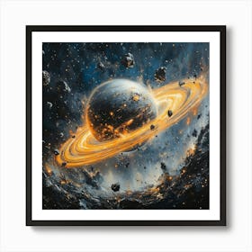 Saturn Art Art Print