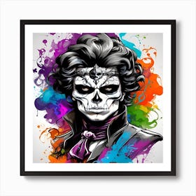 Scary man Art Print