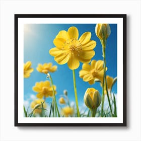 Yellow Flowers 9 Art Print