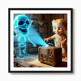 Skeleton In The Room 1 Art Print