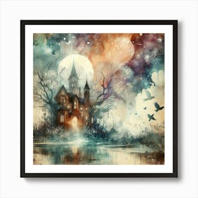 Haunted House Art Print