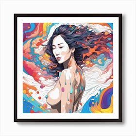 Asian Girl Art Print