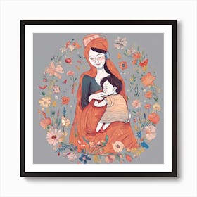 Mother And Child 1 Art Print