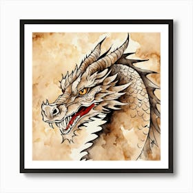 Dragon Painting (21) Art Print