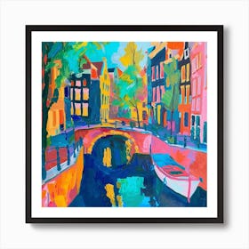 Abstract Travel Collection Amsterdam Netherlands 4 Art Print