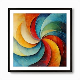 Abstract Spiral Painting Art Art Print