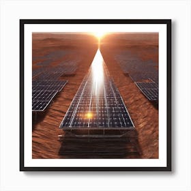 Solar Panels On The Red Planet 1 Art Print