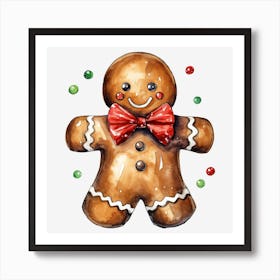 Gingerbread Man 15 Art Print