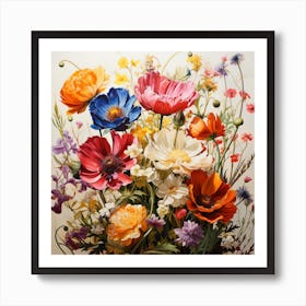 Flowers In A Vase Art Print