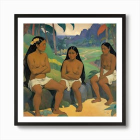 Mata Mau Once Upon A Time 1892 Paul Gauguin Art Print 2 Art Print