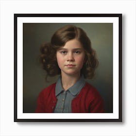 Portrait Of A Young Girl 4 Art Print