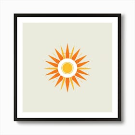 Sun Logo Art Print Art Print