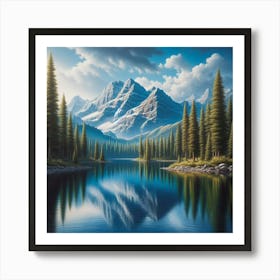 Mountain Lake 59 Art Print