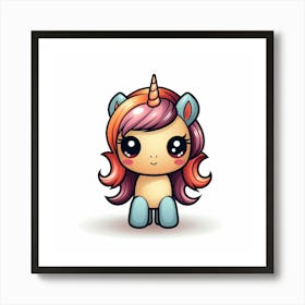 Cute Unicorn 440 Art Print