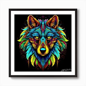 Wolf Eyes - Wolf Face 1 Art Print