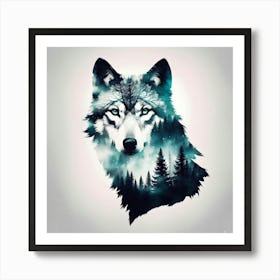 Wolf Portrait 1 Art Print