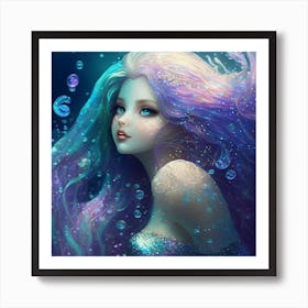 Pretty Mermaid 0 (1) Art Print