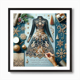 Christmas Dress 1 Art Print