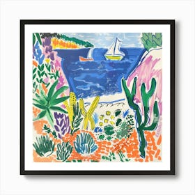 Coastal Vista Matisse Style 3 Art Print
