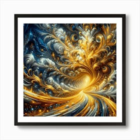 Abstract Float Color Visual 115 Art Print