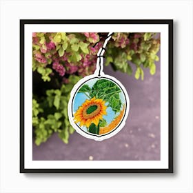 An Eye Catching Logo With A Luffa On A String Art Print