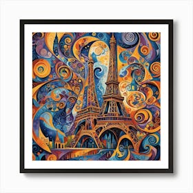 Paris Eiffel Tower Art Print