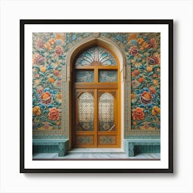 Arabic door (Baghdad style) Art Print