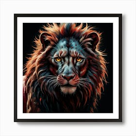 Lion Painting 1 Art Print