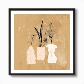 Vases Sculptures Women Square Poster