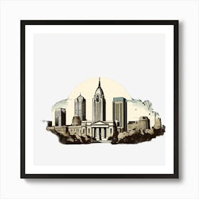 Philadelphia Skyline Art Print