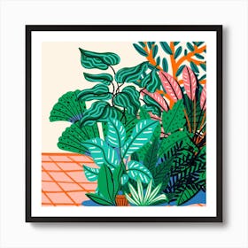 Plant Study Square Art Print