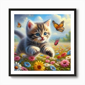 Creative Feline Cat Artwork 110 Art Print