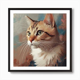 Portrait Of A Cat Art Print