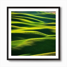 Photograph - Green Rolling Hills Art Print