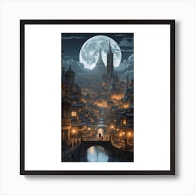 City At Night Art Print